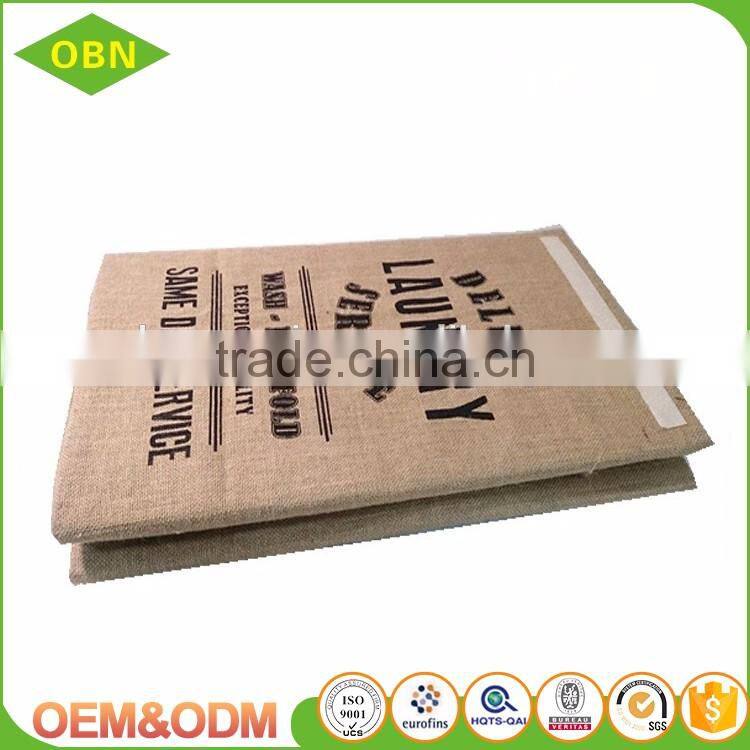 Foldable rope handle jute hamper