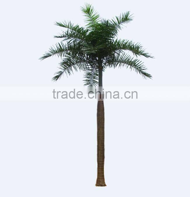 artificial roystonea trees with fabric glass trunk
