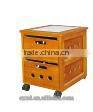 high quality movable cheap wooden cabinets with drawers