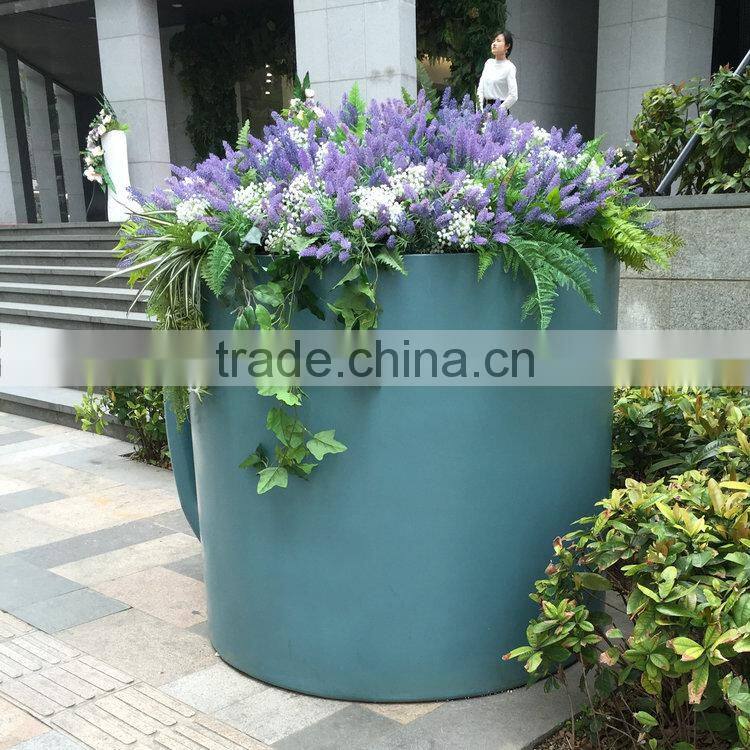 Fiberglass big teacup flowerpot