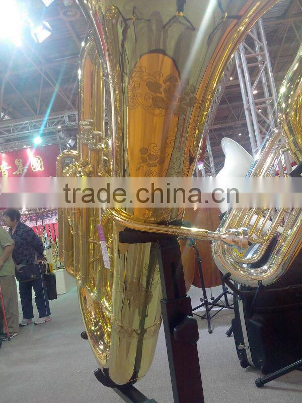 Silver plated F key marching mellophone horn