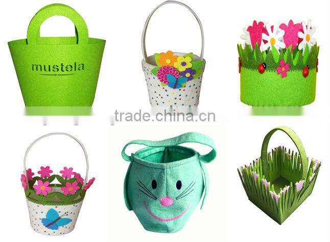 hot sale 2017 top quality new products wedding home festival party interior ornoment the most popular eco felt fabric flower