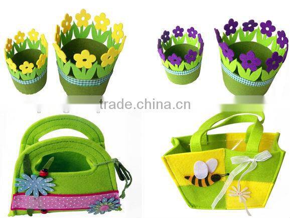 2017 hot sale in China high quality new products fashion graphic design 100% popular handmade felt bag