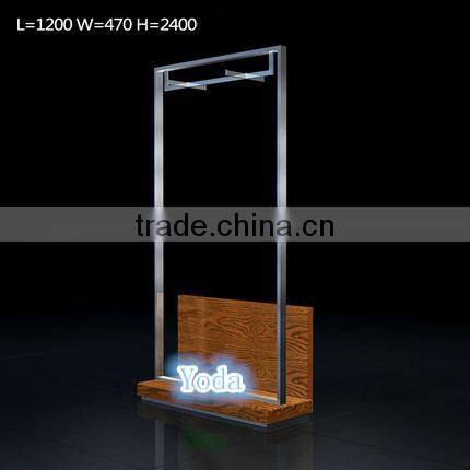 Wall Mount Clothing Display Shelf for Men's Garment Store