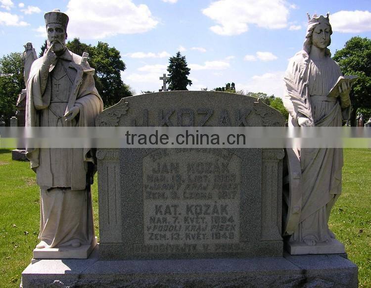 outdoor garden decoration stone carving white marble cemetery statues