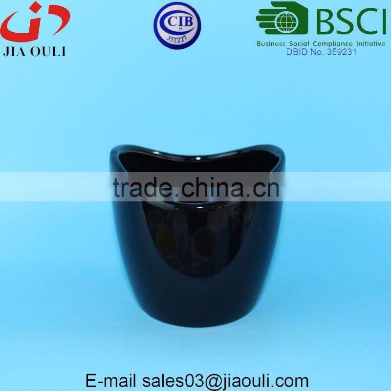 BSCI Audited Factory white Glazed ceramic flower pot
