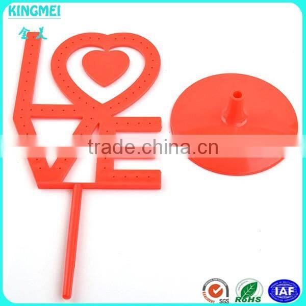 Hot!! Cute Pink Lovely Heart Shape Acrylic Earrings Display Racks