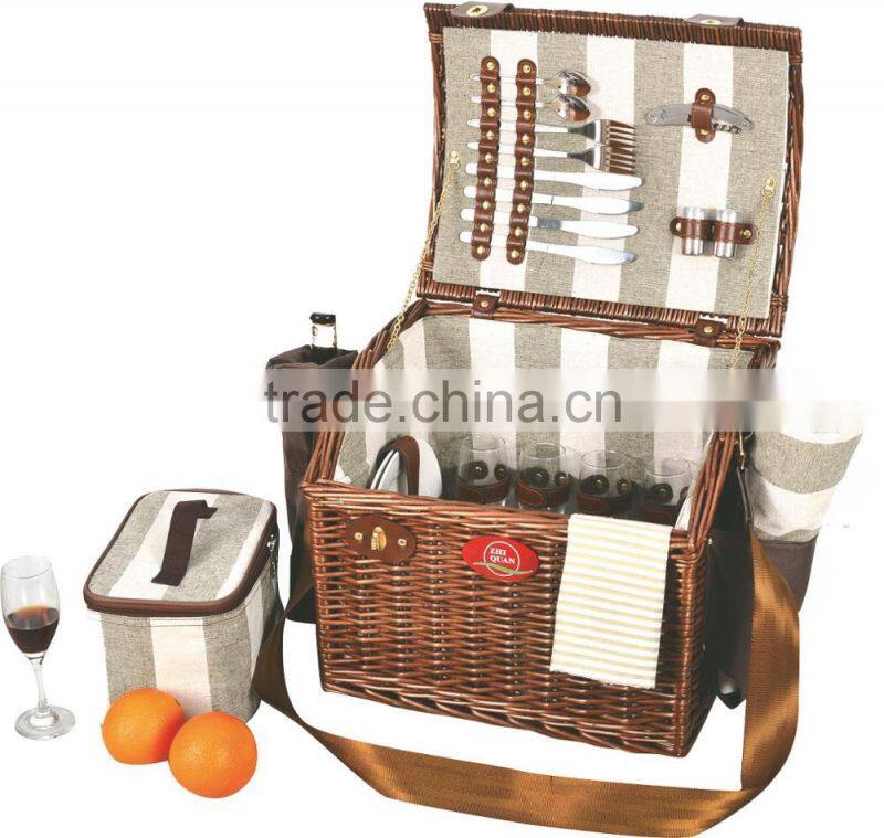 Wholesale made in china mini Portable handmade wicker fast food willow basket