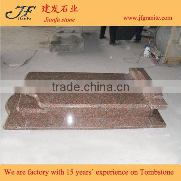 G562 Maple Red Granite Single Monuments for Poland Market