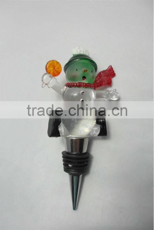 2016 China LED deer shape acrylic wholesale wine stoppers