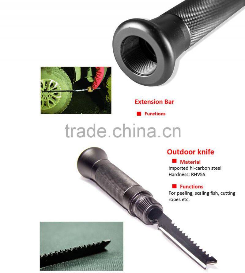 2015 Garden Multifunctional Hand Tool Patent Shovel Hammer Hoe Garden Kit Knife Garden Saw Flashlight Screwdriver Snowfield Tool