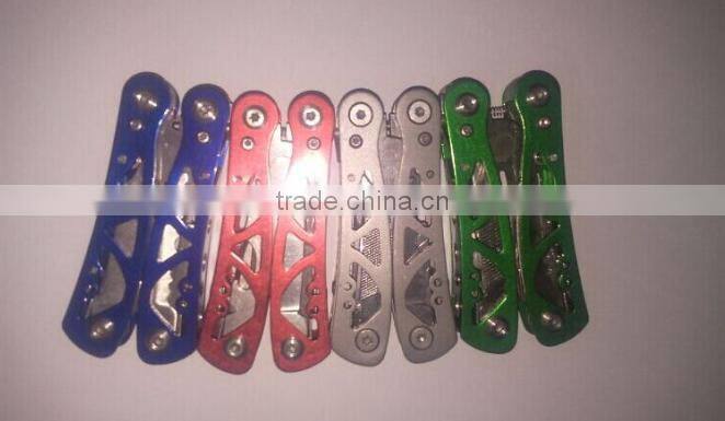 Stainless steel multi use mini folding pliers