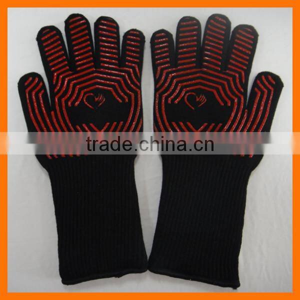 Custom Silicone Grip Heat and Cut Resistance Gloves for Kitchen Use