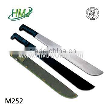 Carbon steel farming survival machete with plastic handle for sale