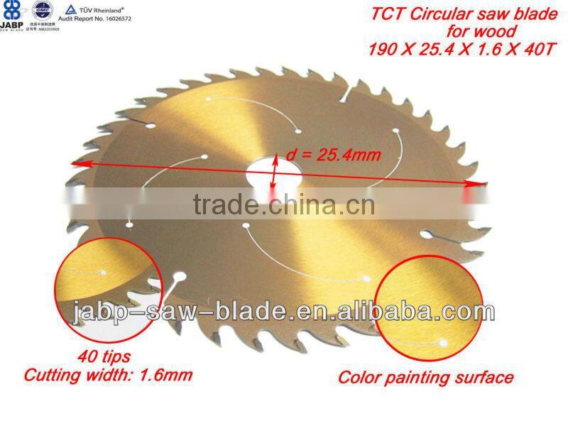 color painting chip saw blade for wood