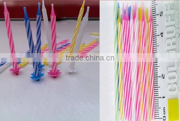 Factory Colour Screw Thread Birthday Candle Wholesale