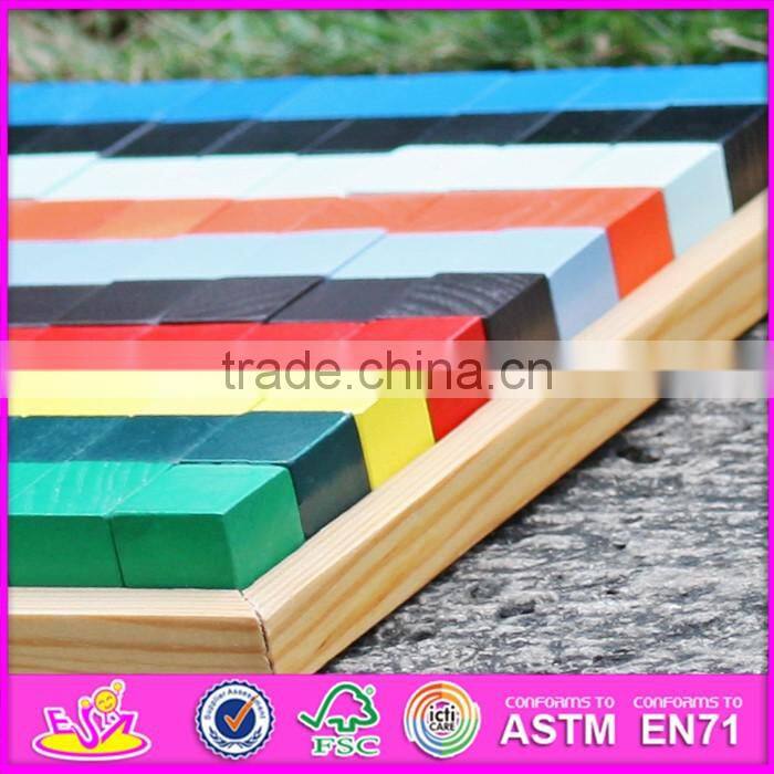 2016 new design 100 pieces arrange blocks children classic wooden toys W14A181