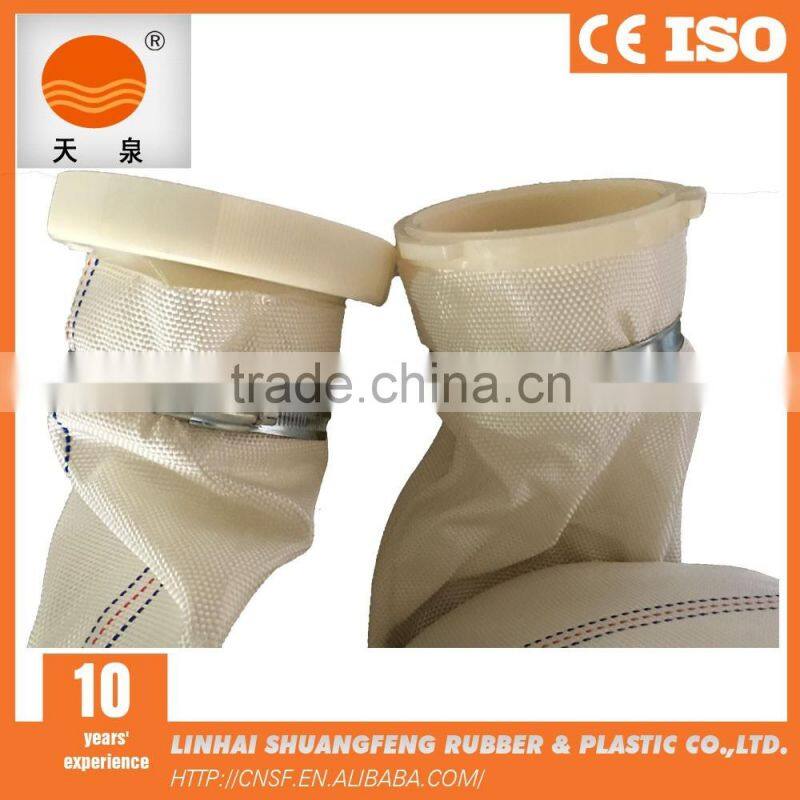 PVC lining layflat fire hose / fire resistant hose with ABS Plastic Type coupling