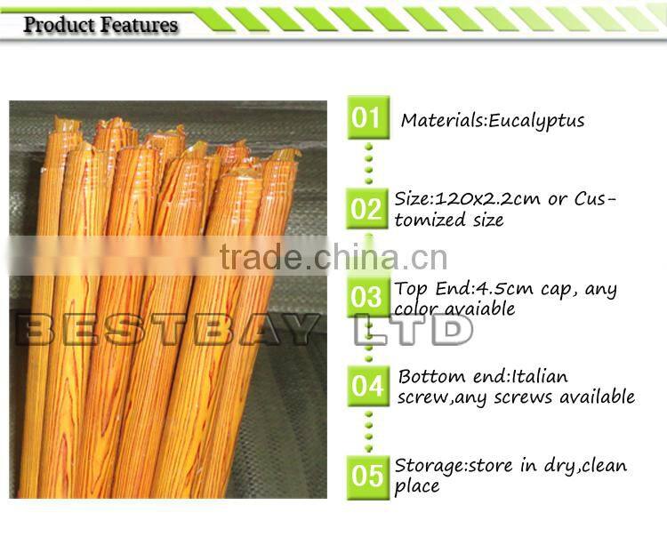Cheap price wooden handle brush/long handle soft brush/wooden broom stick making machine