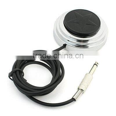 Hand Free Round Pedal Power Footswitch w 1.4M Cord for Tattoo Machine
