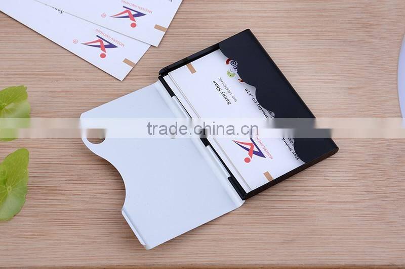 New arrival Silver Aluminum Business card Holder case Holder wholesale