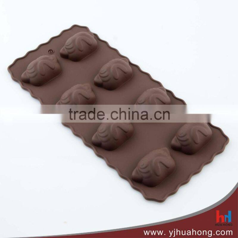 New designed animal shaped silicone chocolate mold,jelly mold (HCM-S22)