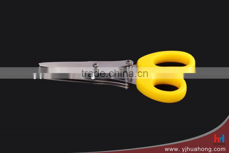 Plastic Handle Multi Blade Scissors Kitchen Scissors Shredder Scissors