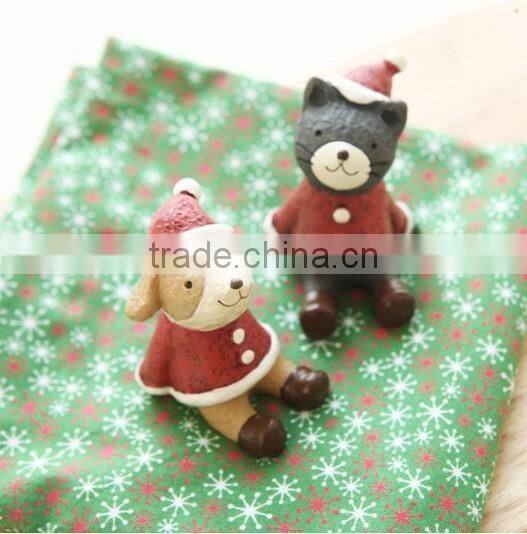 Mini CUTE fashional Resin decoration ,Zakka furnishing articles Christmas looking up at the sky small animal resin gifts