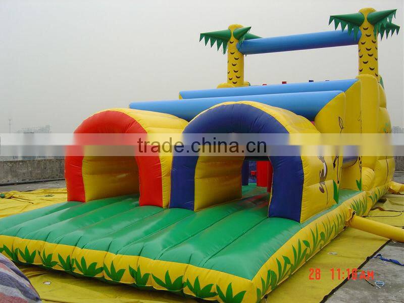 Forest theme inflatable obstacle course for sale