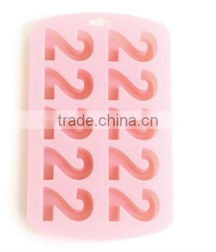 new arrive letter shape silicone ice cube tray