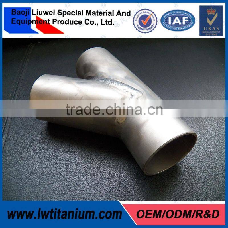 Outstanding Quality 45 Degree Titanium Pipe Tees
