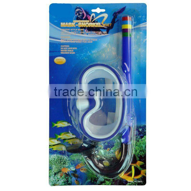 CE Certificated Silicone diving accessories snorkel sets