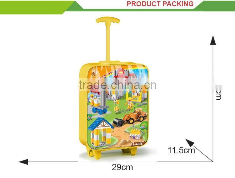 interlocking diy building blocks construction plastic bricks toy for kids