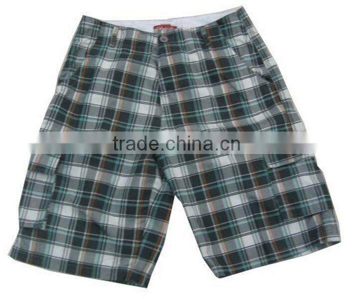 Latest mens summer check shorts man
