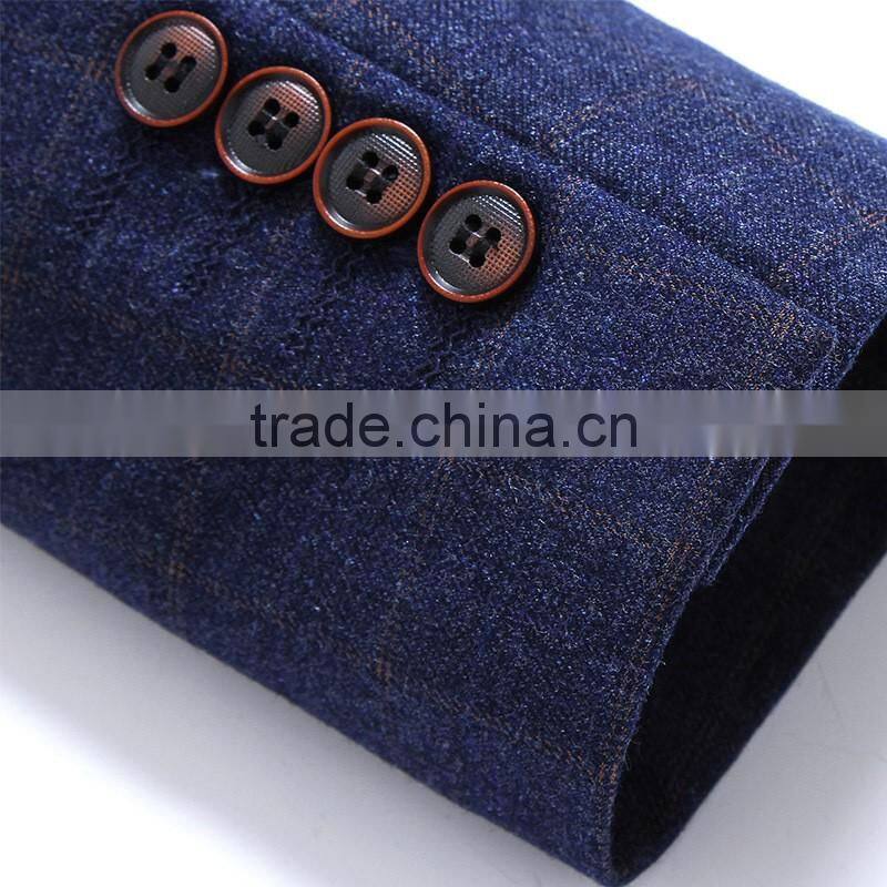 2016 Hot Korean style men's slim fit blazers for man trench coat