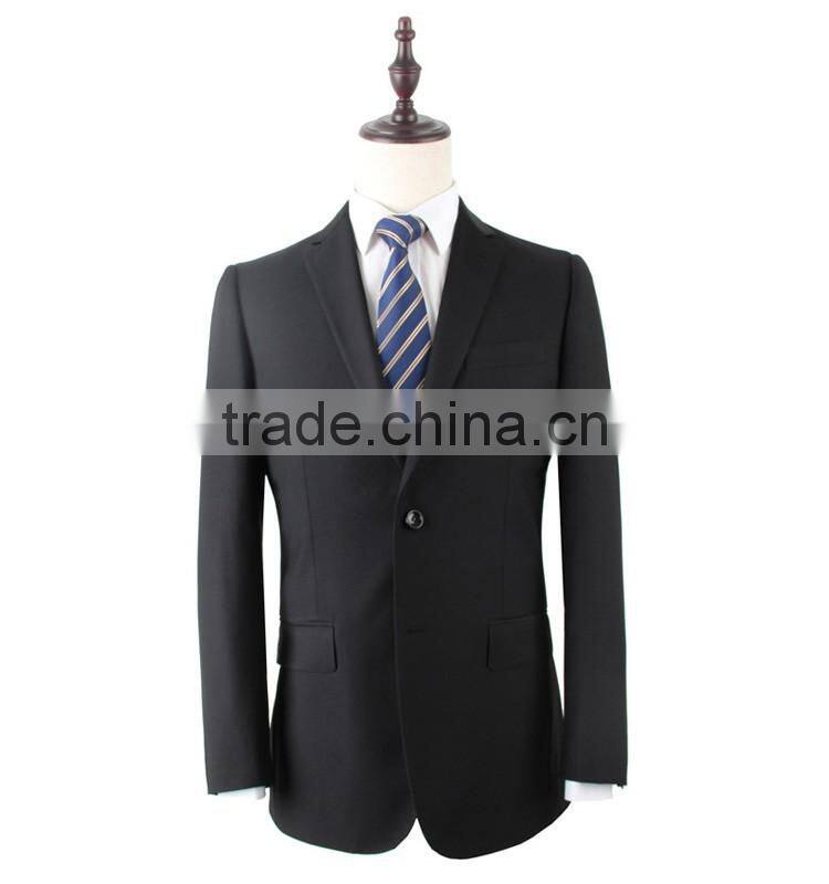 2016 latest design mens business suit dark navy suits