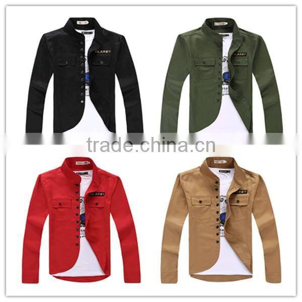 men fashion cargo casual jacket, cotton jacket for men