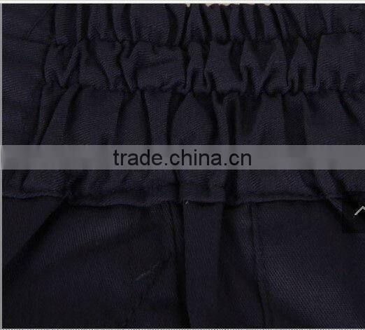 men's dark blue short sleeve cotton quality coverall_workwear SLW031