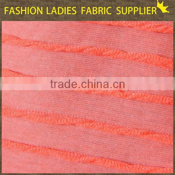 shaoxing textile New designs! poly/rayon jacqaurd fabric,ladies' wearing fabric 270gsm frivolous dress order jacquard fabrics