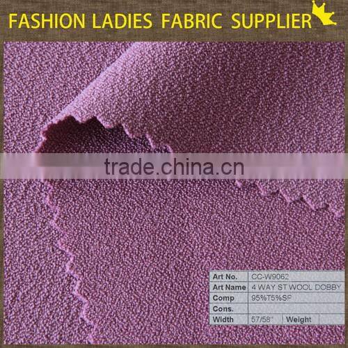 K NEW ARRIVAL HIGH QULITY 2015 NEW LADIES DRESS 100% POLY WOOL DOBBY PLAIN COATS BAGS SOLIDCHIFFON FABRIC