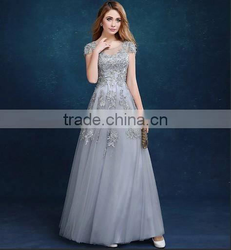 short sleeve lace party evening fashion night dress patterns