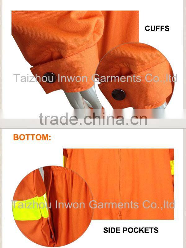 Customized work coverall workwear safety uniform flame retardant coverall