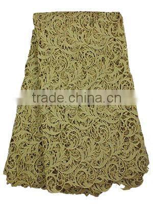 100% Cotton Textile Guipre Lace Fabric Embroidery African Lace Fabrics