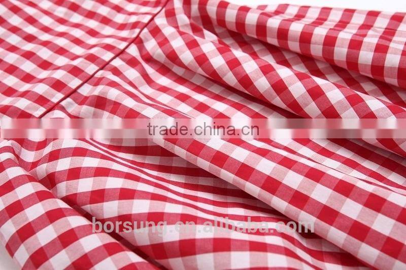 2015 Children Cotton Frock Designs Red Plaid Sleeveless Summer Dress For Kids Flower Girls Party Prom Dress