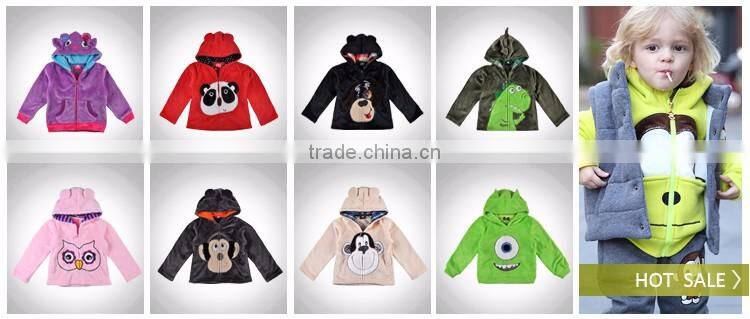 In Stock Kid Jacket Panda Coral Velvet Jacket for 1-6 Years Children Girl