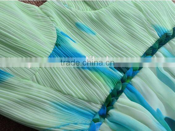 2016 hawaii condole belt dress chiffon summer dress