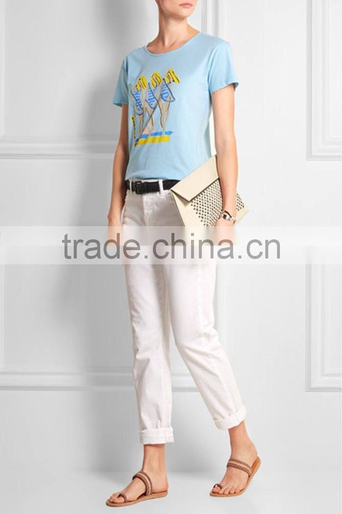 Sexy Bikini girls printed t-shirt on beach