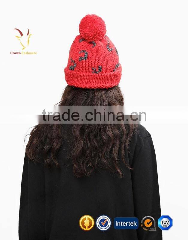 Custom Cute Womens Winter Hats Knit Beanie