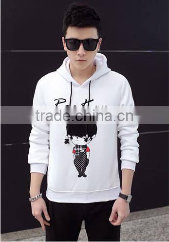 china clothing manufacturers oem custom 100% cotton long sleeve printed pullover hoodie without pockets