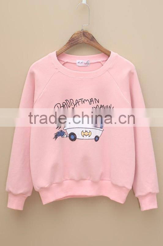 2016 new fashion hot sale womens printed pullover hoodies sweatshirts